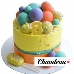 Торт с шариками на 8 лет №2330