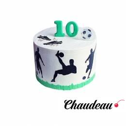 Торт с силуэтами футболистов №1460