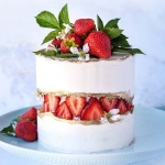 Одноярусный свадебный торт «Грэта» на заказ