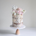 Одноярусный свадебный торт «Марсэль» на заказ