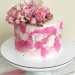 Свадебный одноярусный торт « Виола» на заказ