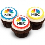 Капкейки с логотипом компании «NBC»  на заказ