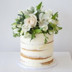 Одноярусный свадебный торт «Лея» на заказ