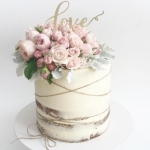 Одноярусный торт на свадьбу «Луиза» на заказ