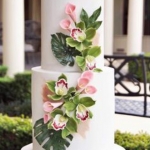 Двухъярусный торт на свадьбу «Оливия»  на заказ