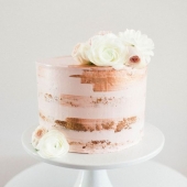 Торт одноярусный на свадьбу «Джессика» на заказ