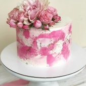 Свадебный одноярусный торт « Виола» на заказ