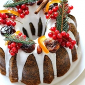 Рождественский кекс с глазурью  «Традиционный»