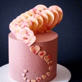 Торт на свадьбу один ярус «Кэтрин»т  на заказ