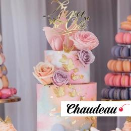 Свадебный торт без мастики «Розовый пунш» фото 1 Свадебный торт без мастики «Розовый пунш» на заказ