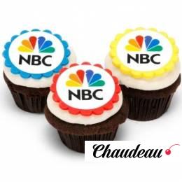 Капкейки с логотипом компании «NBC»  фото 1 Капкейки с логотипом компании «NBC»  на заказ