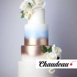 Двухъярусный торт на свадьбу «Нappy wedding»   на заказ