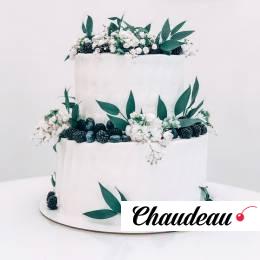 Двухъярусный свадебный торт «Wedding»   фото 1 Двухъярусный свадебный торт «Wedding»   на заказ