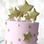 Торт россыпь золотых звезд TRZZ014013 фото и оформление торта