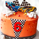 Торт гоночные суперкары TGS0014023 фото и оформление торта