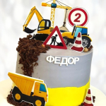 Торт спецтехника для мальчиков TSM0014036 фото и оформление торта