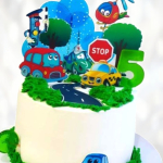 Торт городской транспорт TGT0014048 фото и оформление торта