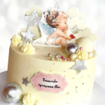 Торт памятный на крещение TPK0014055 фото и оформление торта