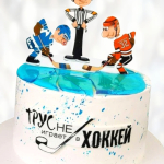 Торт хоккейный: Трус не играет в хоккей THTN014066 фото и оформление торта
