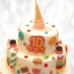 Торт перевернутое мороженое TPM0014069 фото и оформление торта