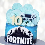 Торт Fortnite на 10 лет TF1L0014073 фото и оформление торта