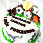 Торт юному футболисту на 11 лет TYUF014082 фото и оформление торта