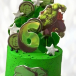 Торт сильный Халк на 6 лет TSH6014085 фото и оформление торта