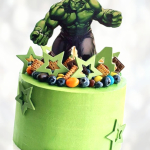 Торт Халк Марвел на 4 года THM4014086 фото и оформление торта