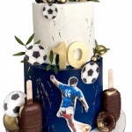 Торт футбольный для мальчика 10 лет №2351