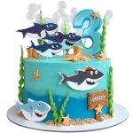 Торт Хангри Шарк на 3 года №1153