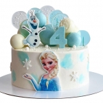 Торт Холодное сердце с леденцами №2129