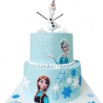 Торт Холодное сердце со снеговиком №1356