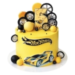 Торт Хот Вилс желтый №2937