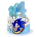 Торт с Соником на 4 года №2972