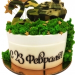 Торт с танком на 23 февраля №1773