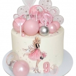 Торт с топперами и шариками на 9 лет №2095