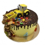 Торт с трактором для мальчика №1204