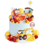 Торт с Трактором и экскаватором №2834