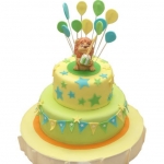 Торт со львом и топперами №729