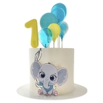 Торт со слоненком на годик №2750