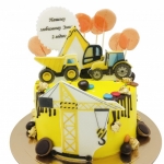 Торт со строительной техникой №1848
