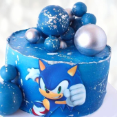 Торт Соник кремовый TSK0014002 фото и оформление торта