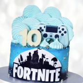 Торт Fortnite на 10 лет TF1L0014073 фото и оформление торта
