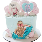 Торт Сладкой Жизни на 15 лет №2237