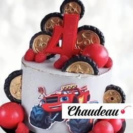 Торт машина Вспыш на 4 года TMV4014007 фото и оформление торта