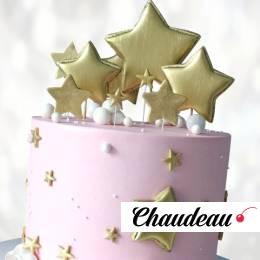 Торт россыпь золотых звезд TRZZ014013 фото и оформление торта