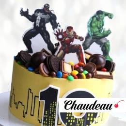 Торт мстители-супергерои на 10 лет TM1L014019 фото и оформление торта