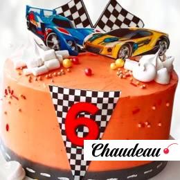 Торт гоночные суперкары TGS0014023 фото и оформление торта