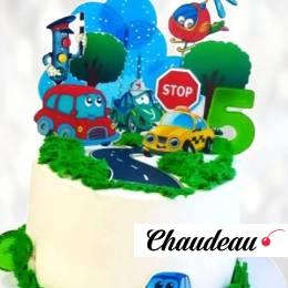 Торт городской транспорт TGT0014048 фото и оформление торта