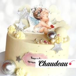 Торт памятный на крещение TPK0014055 фото и оформление торта